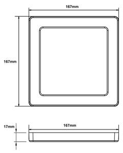 Globo 12380-12W - Plafoniera LED LASSE LED/12W/230V 3000/4000/6500K bianco