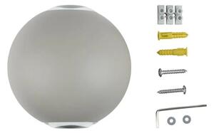 Applique a LED da esterno LED/6W/230V 3000K IP65 grigio
