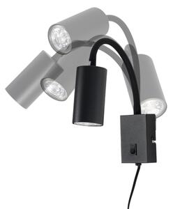 Globo 57911WB - Lampada flessibile da muro ROBBY 1xGU10/25W/230V nero