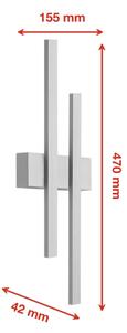 Telefunken 313204TF - Applique LED da esterno 2xLED/4W/230V IP44