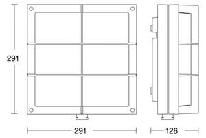 STEINEL 053031- LED Applique da esterno con sensore L691 LED/9W/230V IP44
