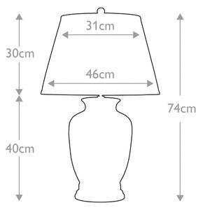 Elstead - Lampada da tavolo MORRIS 1xE27/60W/230V