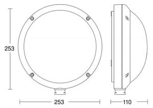 STEINEL 053079 - Lampada LED da esterno con sensore L330 LED/9W/230V IP44