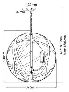 Hinkley - Lampadario da esterno CARSON 5xE14/40W/230V IP44
