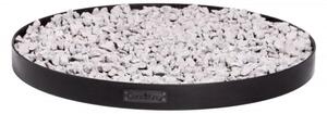Base Rotonda per Braciere in Acciaio Crudo 100 cm - Protegge Prato e Terrazza, Ideale per Pietre Decorative