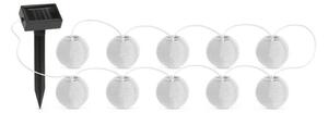 Catena LED solare 10xLED/1,2V 300mAh 3,7m IP44 bianco freddo