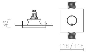 RED - Design Rendl - R12358 - Lampada da incasso DINGO 1xGU10/35W/230V