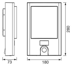 Ledvance - Lampada LED da esterno con sensore e camera LED/22W/230V IP44 Wi-Fi