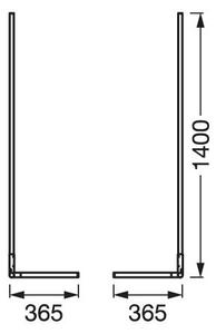 Ledvance - Lampada da terra LED RGBW dimmerabile SMART+ FLOOR LED/14W/230V Wi-Fi+tc
