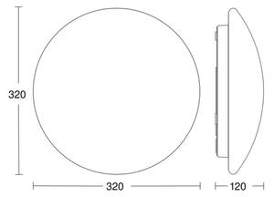 Steinel 056087-LED Plafoniera da bagno RSPROP2 LED/15,5W/230V 4000K IP54