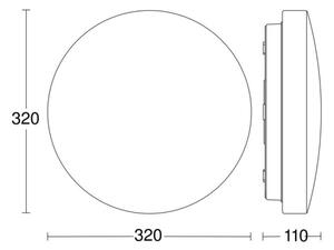 Steinel 069735-LED Lampada da bagno con sensore RSPRO P2 9,5W/230V 4000K IP54