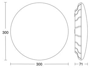 Steinel 081096 - Plafoniera LED con sensore RS PRO S10 SC 9,1W/230V 3000K