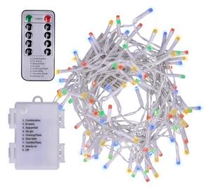 Brilagi - Catena LED natalizia da esterno 120xLED/8 funzioni/3xAA 9,5m IP44 multicolor + tc