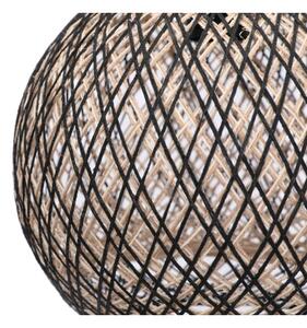 Lampadario su corda JUTE 1xE27/60W/230V nero
