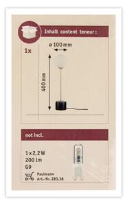 Paulmann 79662 - 1xG9/10W Lampada da tavolo NEORDIC MOA 230V