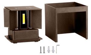 Applique LED da esterno LED/11W/230V 3000K IP65 marrone