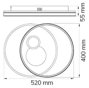 Wofi 11621 - Plafoniera LED dimmerabile AKON LED/38W/230V 2700-5500K + tc