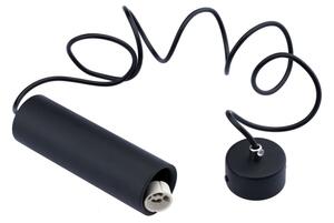 Lampadario a sospensione con filo KARADON 1xGU10/30W/230V 17 cm nero