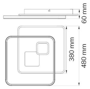 Wofi 11620 - Plafoniera LED dimmerabile AKON LED/43,5W/230V 2700-5500K + tc