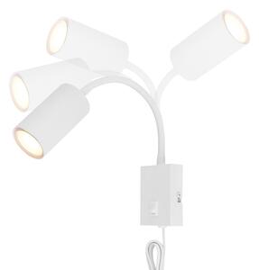 Globo 57911WW - Lampada da parete flessibile ROBBY 1xGU10/25W/230V bianco