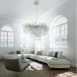 Paul Neuhaus 2192-55 - Lampadario a sospensione con filo ICICLE 10xG9/40W/230V 50x100 cm cromo