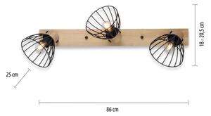 Leuchten Direkt 11418-18 - Faretto LAMI 3xE27/25W/230V