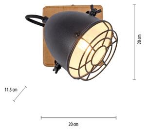 Leuchten Direkt 15171-18 - Faretto da parete BEETLE 1xE14/10W/230V