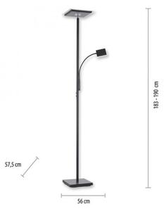 Leuchten Direkt 11710-18 - Lampada LED dimmerabile HANS LED/21,5W/230V + LED/4W