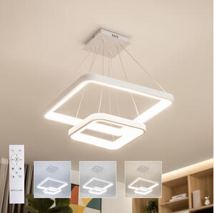 Brilagi - Lampadario LED dimmerabile su cavo FALCON SLIM LED/78W/230V 50x50 cm bianco + telecomando