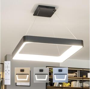Brilagi - Lampadario a sospensione LED dimmerabile FALCON II LED/125W/230V 60x60 cm nero + telecomando