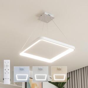 Brilagi - Lampada a sospensione dimmerabile con cavo FALCON SLIM LED/50W/230V 50x50 cm bianco + telecomando