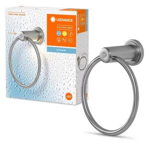 Ledvance - Porta asciugamani con LED retroilluminazione 3xAAA IP44