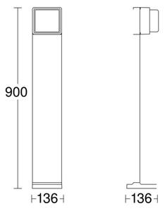 Steinel - Lampada LED da esterno dimmerabile con sensore GL 85 SC 900 LED/9W/230V IP44