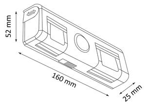 Applique a LED con sensore LED/3xAAA/4,5V