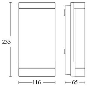 Steinel 068714 - Lampada da esterno a LED L 271 C LED/6,6W/230V IP44