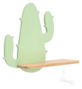 Applique LED per bambini con mensola CACTUS LED/4W/230V verde/legno