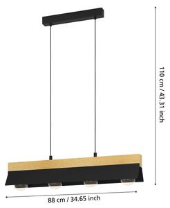Eglo 900444 - Lampadario a sospensione con filo TARRAFO 4xE27/40W/230V