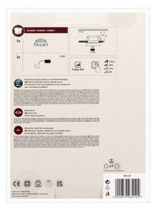 Paulmann 93410 - SET 3xLED/6,5W IP44 Faretto bagno dimmerabile COLE 230V
