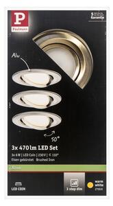 Paulmann 93483 - SET 3xLED/6,5W IP23 Faretto bagno dimmerabile NOVA 230V