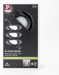 Paulmann 94472 - SET 3xLED/6W IP23 Faretto bagno dimmerabile NOVA 230V