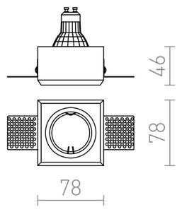 RED - Design Rendl - R12361 - Faretto da incasso QUO 1xGU10/35W/230V