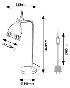 Rabalux 2241 - Lampada da tavolo FLINT 1xE14/25W/230V beige