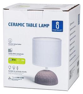 Aigostar - Lampada da tavolo 1xE14/40W/230V marrone/bianco