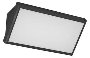 Lampada da parete LED esterna 20W 230V 6400K IP65 nera