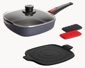 Set padella quadrata con rivestimento antiaderente Diamond Lite, set da 4