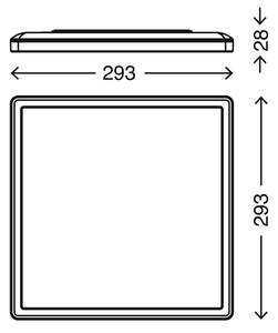 Briloner 7156-416 - Plafoniera LED SLIM LED/18W/230V