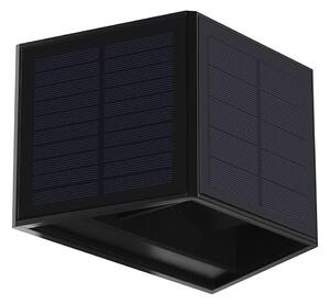 Applique a LED solare WINGS LED/2W/1300 mAh 3,7V 6000K IP54 nero