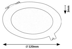 Rabalux 71241 - Lampada LED da incasso SHAUN LED/6W/230V diametro 12 cm nero