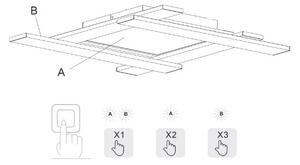 Trio - Plafoniera LED dimmerabile BELFAST LED/18W/230V + LED/14W