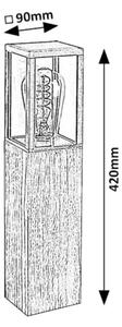 Rabalux 7196 - Lampada esterna WALES 1xE27/60W/230V IP44